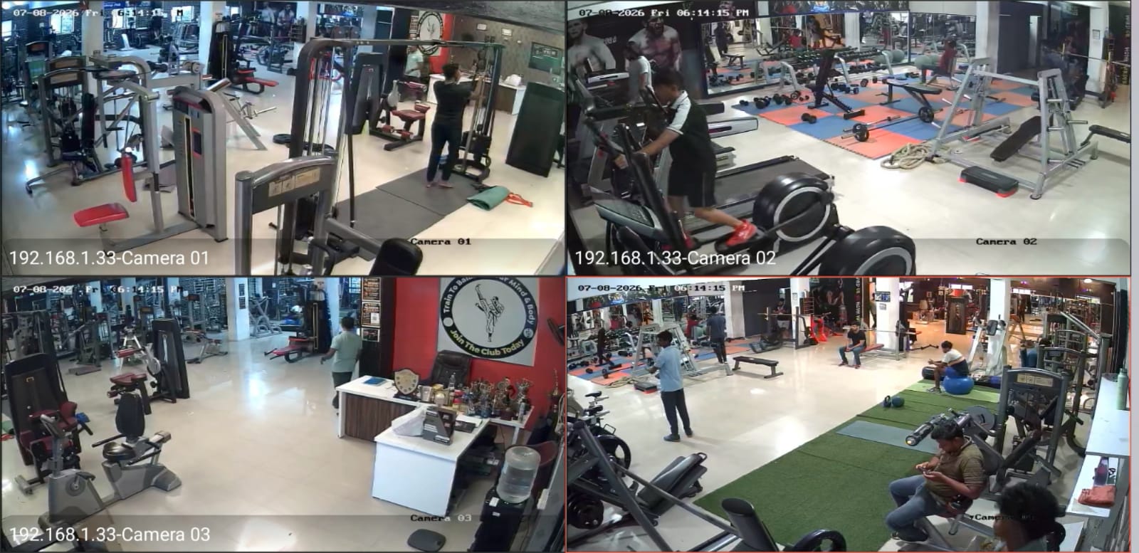 Big Muscles Gym- CCTV Installation - 1